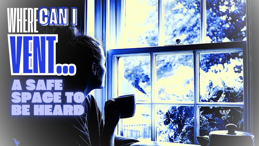 WOMAN IN WINDOW WONDERING ABOUT A SAFE PLACE TO VENT