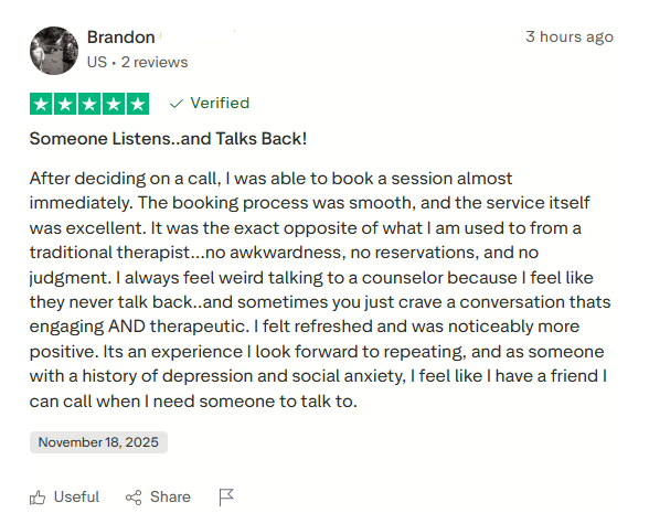 someone listens review trustpilot